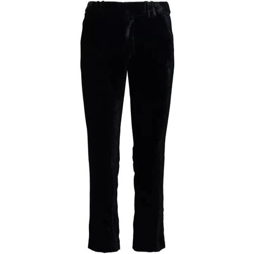Black Silk Blend Pants - Größe 36 - black - Balmain - Modalova