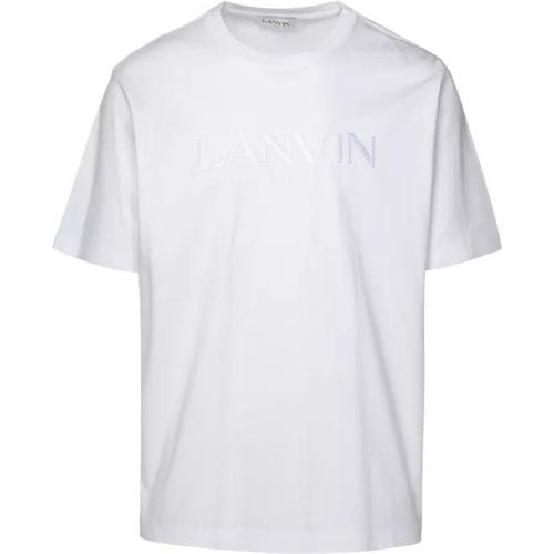 White Cotton T-Shirt - Größe M - white - Lanvin - Modalova