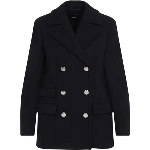 Baltic Blue Recycled Wool Peacoat - Größe 2 - Theory - Modalova