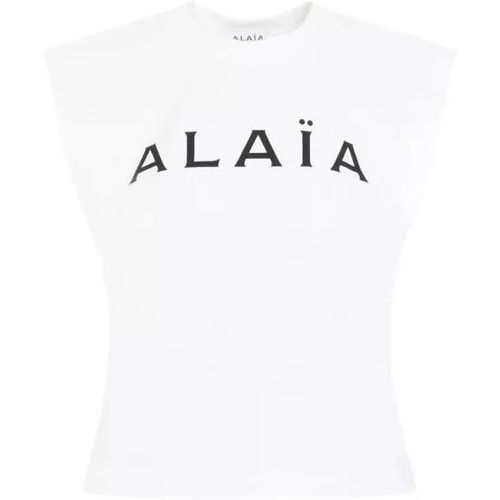 Logo Cotton T-Shirt - Größe 38 - alaia - Modalova