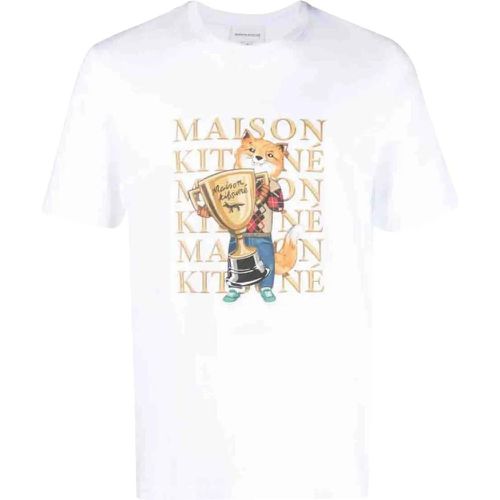 Champion Fox Logo T-shirt - Größe L - Maison Kitsune - Modalova