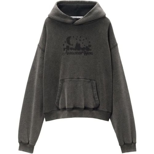 Logo-Jacquard Cotton Hoodie - Größe S - alexander wang - Modalova