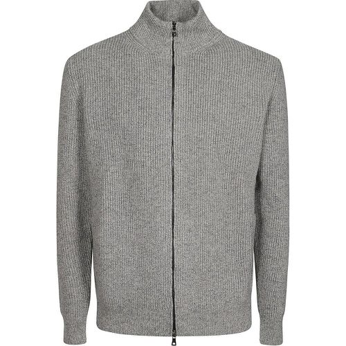 Turtle Neck Zipped Cardigan Grey - Größe 48 - Ballantyne - Modalova