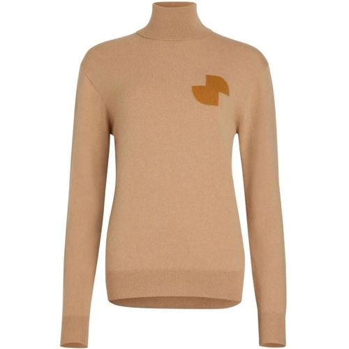 Beige Cashmere/Wool Logo Sweater - Größe M - Patou - Modalova