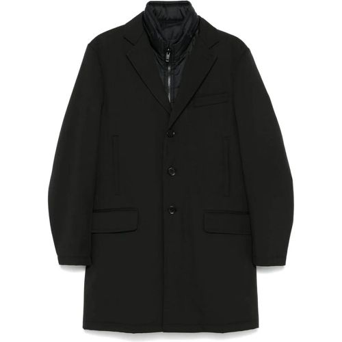 Black Double-Breasted Coat - Größe XL - Fay - Modalova