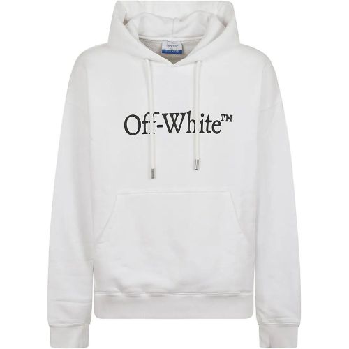 Pure Cotton Drawstring Hood Sweatshirt - Größe L - Off-White - Modalova