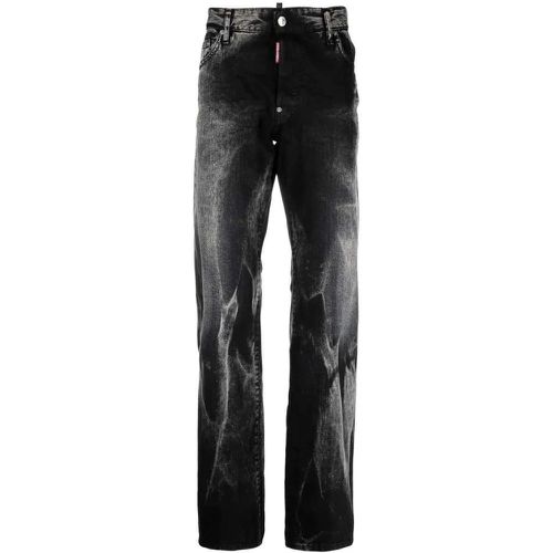 Washed Straight-Leg Denim Jeans - Größe 50 - Dsquared2 - Modalova