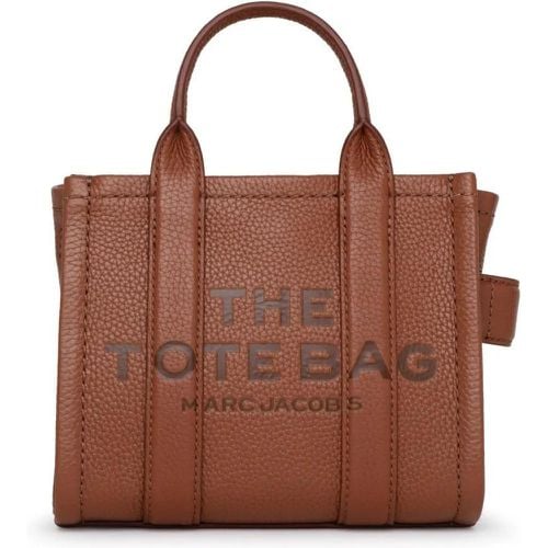 Totes & Shopper - Brown Leather Micro Tote Bag - Gr. unisize - in - für Damen - Marc Jacobs - Modalova