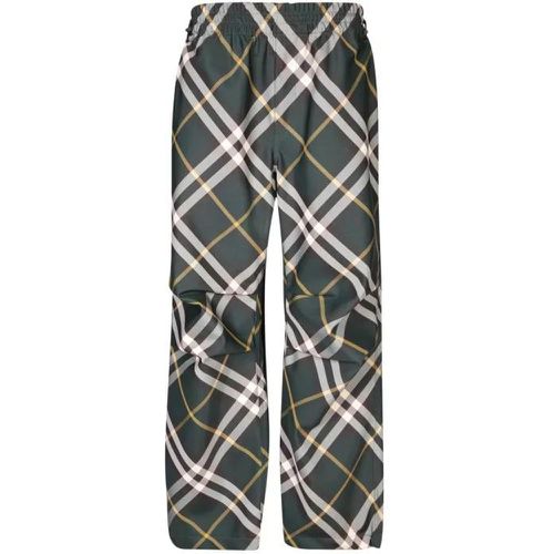 Iconic Check Motif Trousers - Größe M - green - Burberry - Modalova