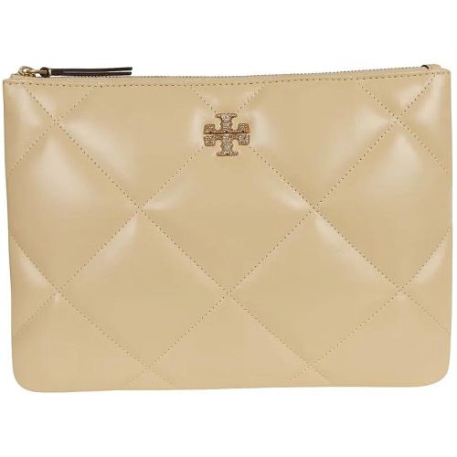 Clutches - Nude Kira Pave Logo Diamond Quilt Clutch - Gr. unisize - in - für Damen - TORY BURCH - Modalova