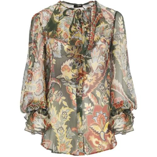 Green Silk Shirt - Größe 44 - ETRO - Modalova