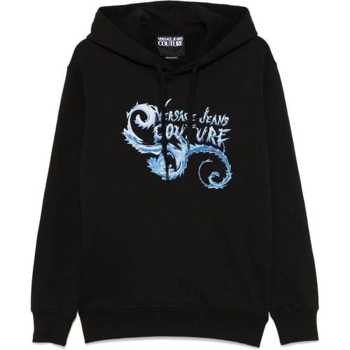 Hooded Sweatshirt With Print - Größe L - Versace Jeans Couture - Modalova