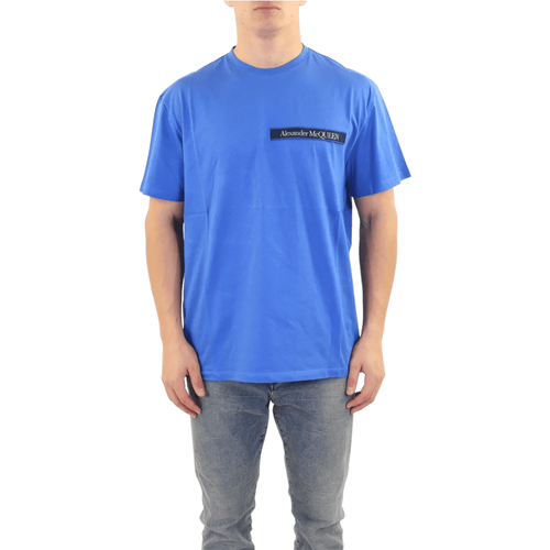 Heren Logo Tape T-Shrt - Größe XL - alexander mcqueen - Modalova