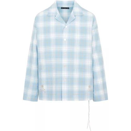 Cotton Open Collar Plaid Shirt - Größe M - Mastermind Japan - Modalova