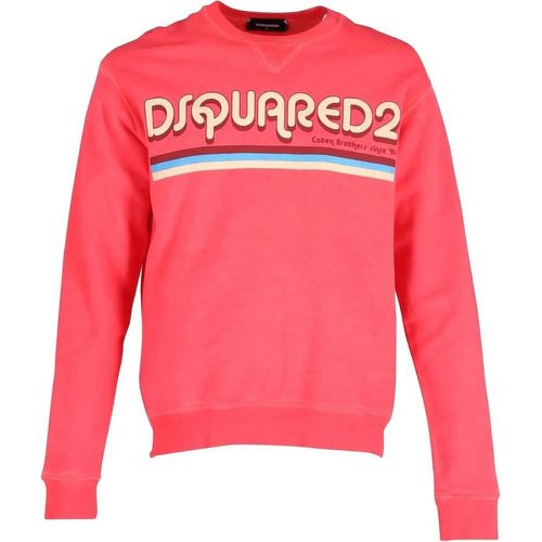 Cotton Logo Sweatshirt - Größe M - Dsquared2 - Modalova