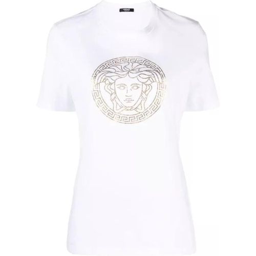 White Medusa Foil T-Shirt - Größe 38 - white - Versace - Modalova
