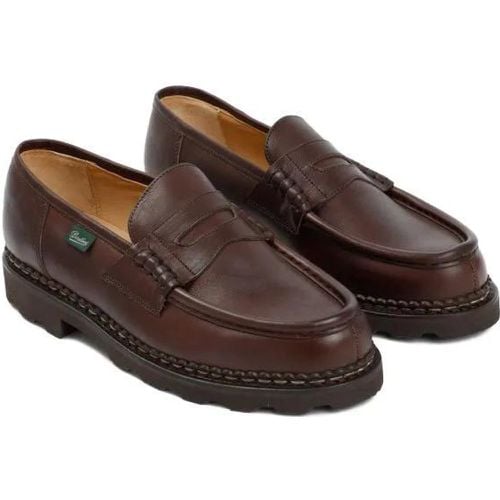 Loafers & Ballerinas - Brown Leather Reims Loafers - Gr. 10 - in - für Damen - Paraboot - Modalova