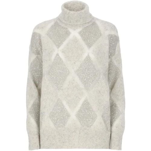 Dazzling Argyle Sweater - Größe S - BRUNELLO CUCINELLI - Modalova