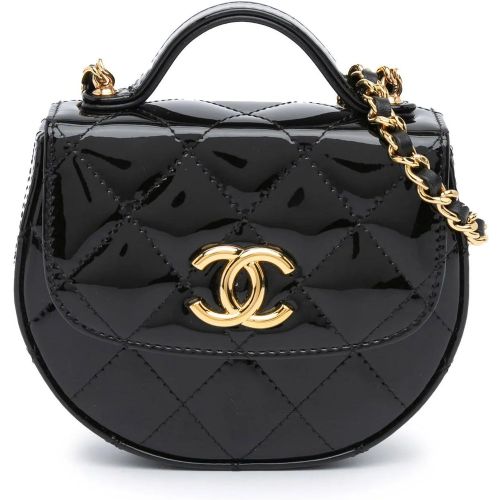 Clutches - Mini CC Quilted Patent Leather Top Handle Clutch w - Gr. unisize - in - für Damen - Chanel - Modalova