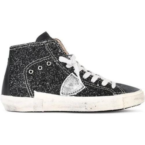 Low-Top Sneaker - Prsx' Black Suede Blend Sneakers - Gr. 36 (EU) - in - für Damen - Philippe Model - Modalova