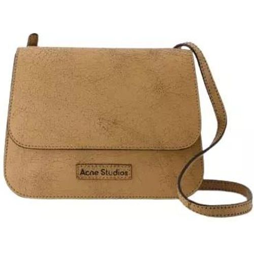 Shopper - Platt Crackle Crossbody Bag - Leather - Dark Beige - Gr. unisize - in - für Damen - Acne Studios - Modalova