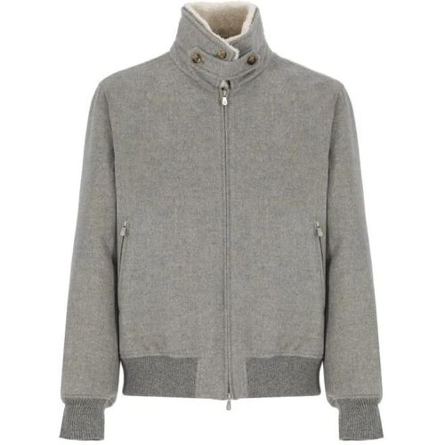 Cashmere Jacket - Größe 50 - grau - BRUNELLO CUCINELLI - Modalova