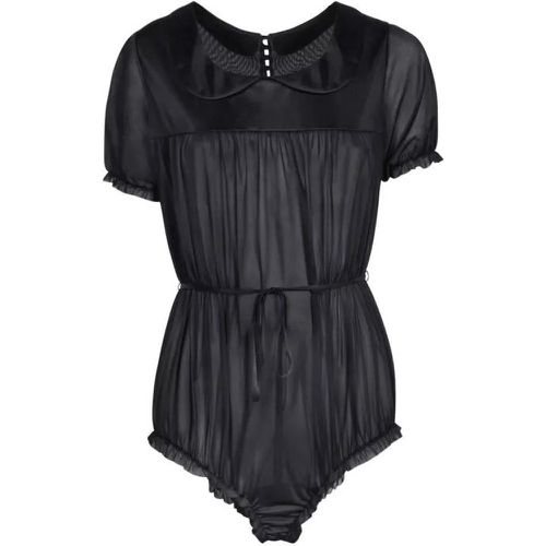 Black Organza Bodysuit - Größe 38 - black - Maison Margiela - Modalova
