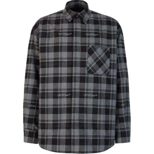 Check Motif Shirt - Größe XS - Off-White - Modalova