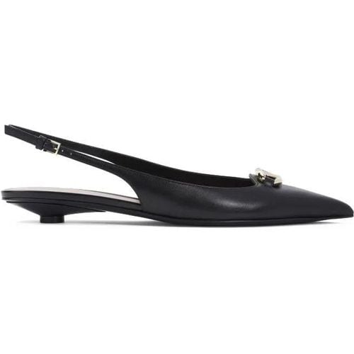 Pumps & High Heels - Black Leather Ballerina - Gr. 37 (EU) - in - für Damen - Valentino - Modalova