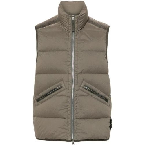 Compass-Badge Quilted Gilet - Größe L - Stone Island - Modalova