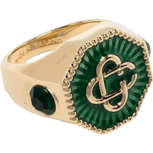 Ringe - Goldring mit Monogramm - Gr. M - in Grün - für Damen - Casablanca - Modalova