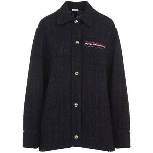 Navy- Cotton Shirt Jacket - Größe 42 - Thom Browne - Modalova