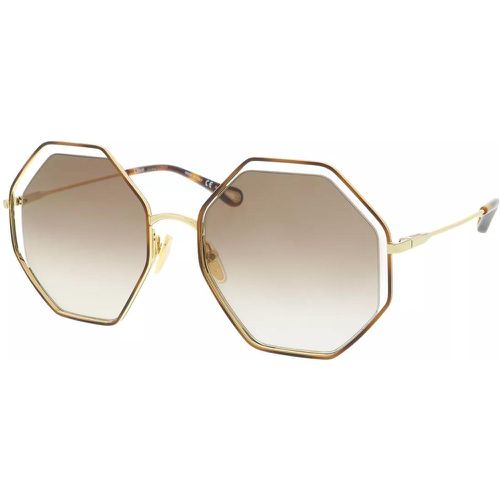 Sonnenbrille - POPPY hexagonal metal sunglasses - Gr. unisize - in Mehrfarbig - für Damen - Chloé - Modalova