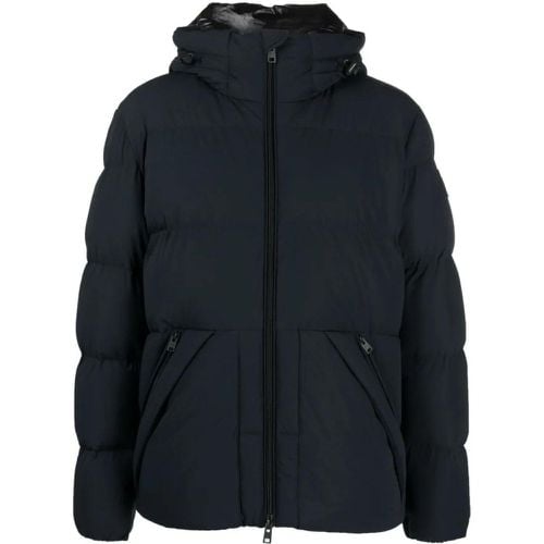 Black Feather Down Logo Jacket - Größe M - Woolrich - Modalova