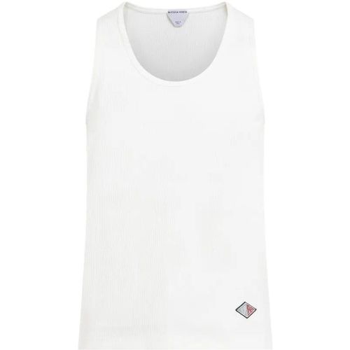 Chalk White Cotton Tank Top - Größe M - Bottega Veneta - Modalova