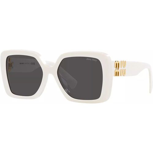 Sonnenbrille - 0MU 10YS - Gr. unisize - in Weiß - für Damen - Miu Miu - Modalova