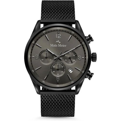 Uhren - Grand Cornier Mattschwarze Chronograph- - Gr. unisize - in Schwarz - für Damen - Mats Meier - Modalova