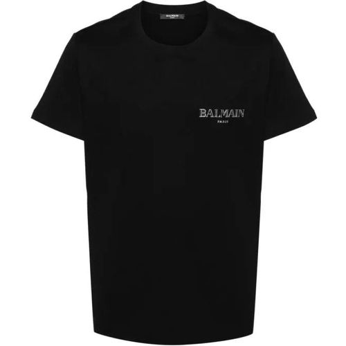 Logo-Appliqué Cotton T-Shirt - Größe XXL - Balmain - Modalova