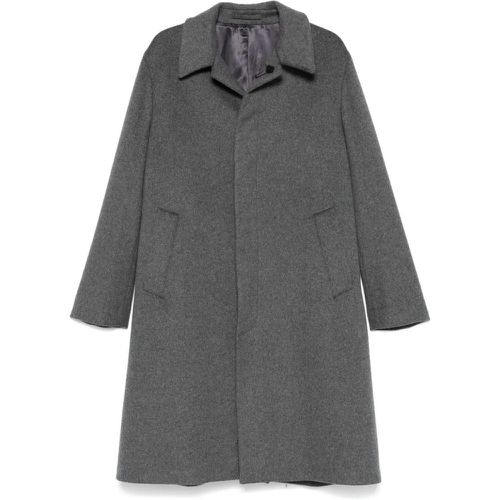 Medium Grey Virgin Wool Coat - Größe 46 - Lardini - Modalova