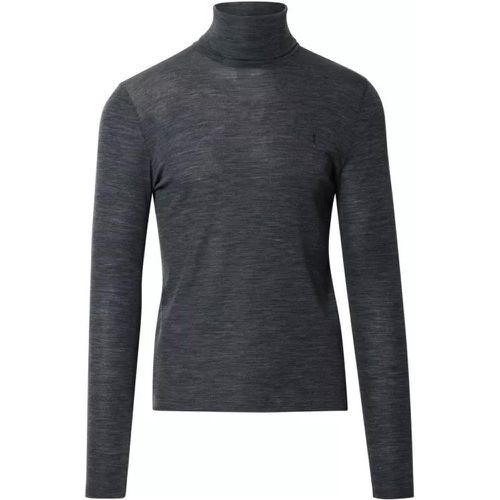 Grey Wool Turtleneck Sweater - Größe L - gray - Saint Laurent - Modalova