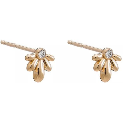 Ohrringe - 9K Solid Diamond Flower Stud Earring - Gr. unisize - in - für Damen - Rachel Jackson London - Modalova
