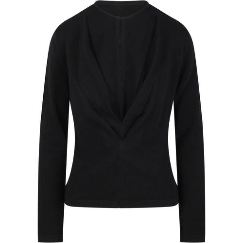 V-Neck Sweater - Größe 44 - schwarz - alberta ferretti - Modalova