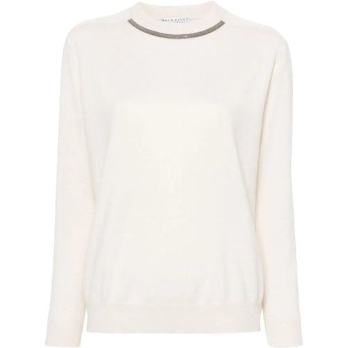 Cashmere Crew Neck Sweater - Größe S - BRUNELLO CUCINELLI - Modalova