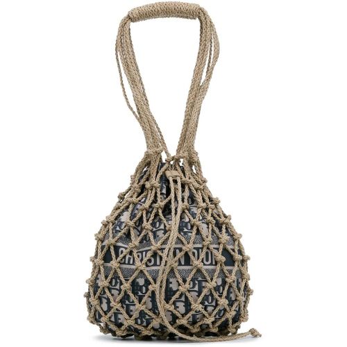 Shopper - Woven Rope and Oblique Technical Fabric Net Bag - Gr. unisize - in - für Damen - Christian Dior - Modalova