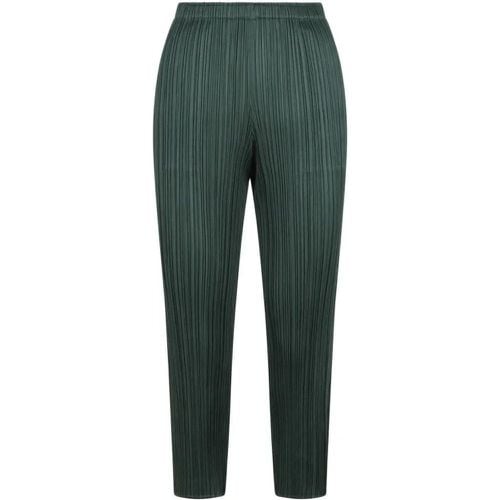 Slim Plisse` Trousers - Größe 2 - ISSEY MIYAKE PLEATS PLEASE - Modalova