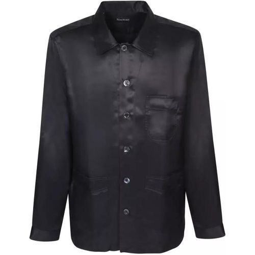 Black Silk Shirt - Größe 40 - black - Tom Ford - Modalova