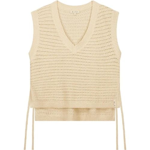 �l�f Open Knit Vest Spencers Off White W200702 - Größe L - ØLÅF - Modalova