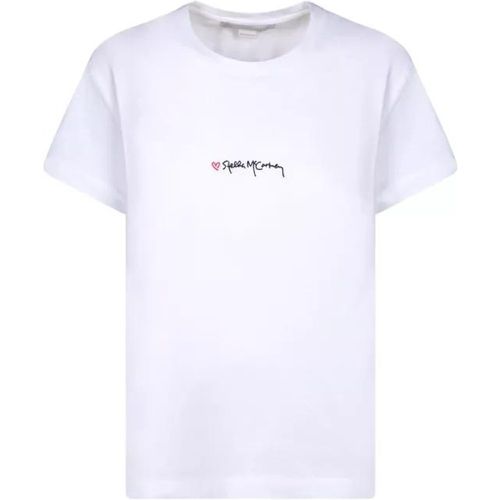 Cotton T-Shirt - Größe M - white - Stella Mccartney - Modalova