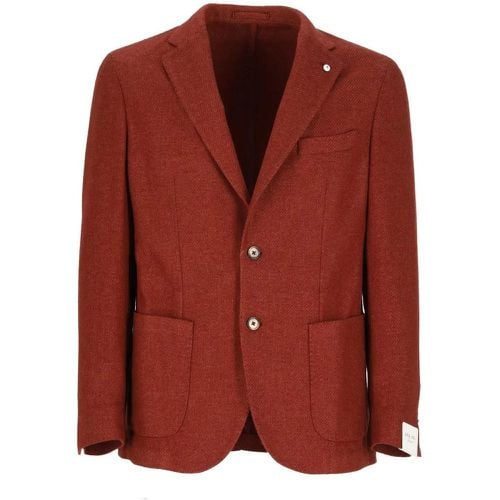 Red Wool Jacket - Größe 48 - Lubiam - Modalova