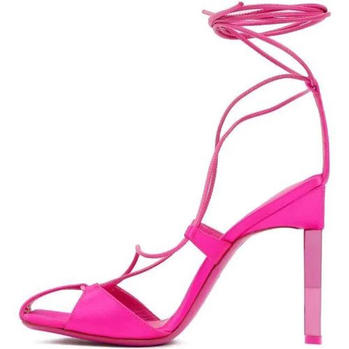 Pumps & High Heels - Satin Adele Lace-Up Pump - Gr. 36 (EU) - in Rosa - für Damen - The Attico - Modalova